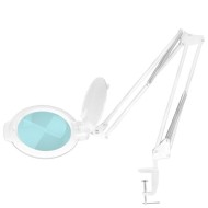 Лампа лупа LED Glov Moonlight 8013/6"-  5 диоптера - настолна бяла