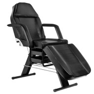 Фиксирана  кушетка Basic 202 - черна 180 x 63/83 x 74 см