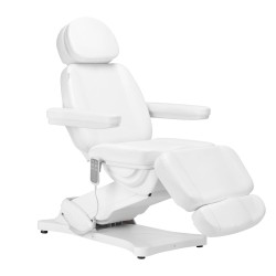 Електрическа кушетка Sillon Classic (3 мотора) - бял 185 x 58 x 61/84 см 