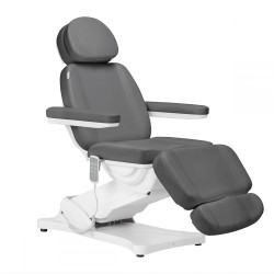Електрическа кушетка Sillon Classic (4 мотора) - сив 185 x 58 x 61/84 см