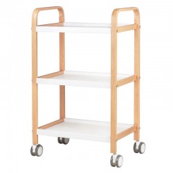 Количка за естетика HS09 - бяла 49 х 33 х 85 см