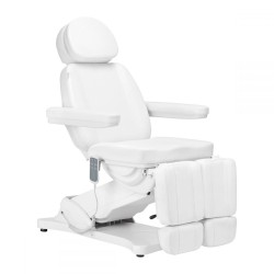 Стол за педикюр Sillon Classic  (3 мотора) - бял 185 x 81 x 61/84 см