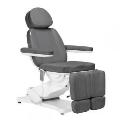 Стол за педикюр Sillon Classic  (3 мотора) - сива 185 x 81 x 61/84 см