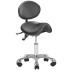 Козметичен стол - табуретка с облегалка Giovanni 1025  55/73см - черна