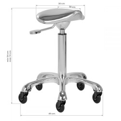 Табуретка Gabbiano Fine Silver Roll Speed - 54/74 cм