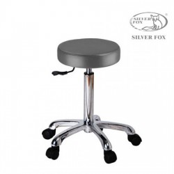 Козметичен стол - табуретка SILVER FOX 1023A- 53/73 - сив