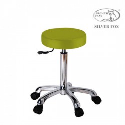 Козметичен стол - табуретка SILVER FOX 1023A- 53/73 - зелено