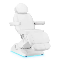 Електрическа кушетка Sillon Luxury (3 мотора) - бял 174 x 50/82 x 60/82 см 