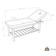 Фиксирана кушетка SONIA - Sirp 183 x 63 x 75 см