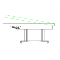 Спа кушетка Tensor (4 мотора) - венге 185 х 76 х 68/89 см - с опотление